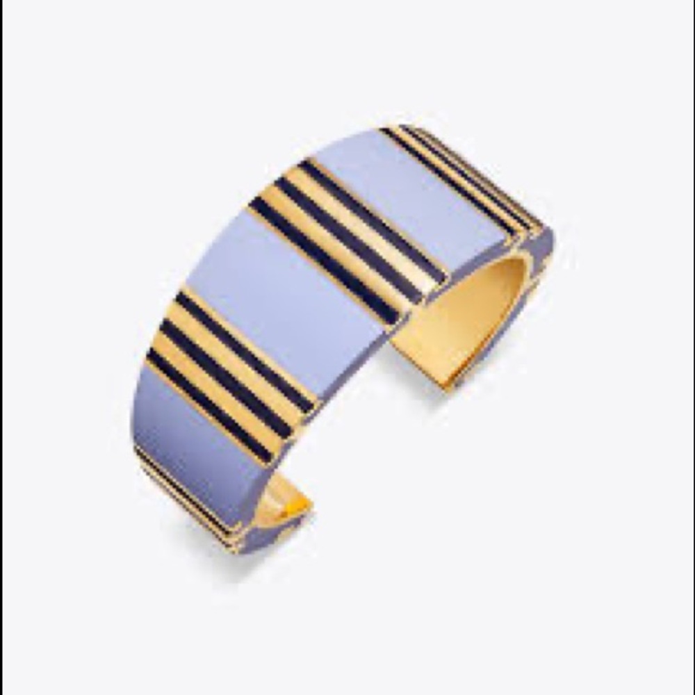 Tory Burch T-Stripe large Cuff bracelet